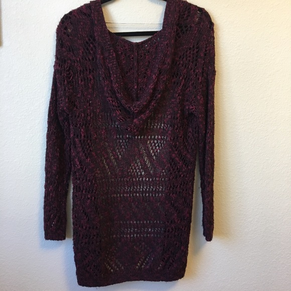 SO Maroon/Black Knit Cardigan - Picture 2 of 6